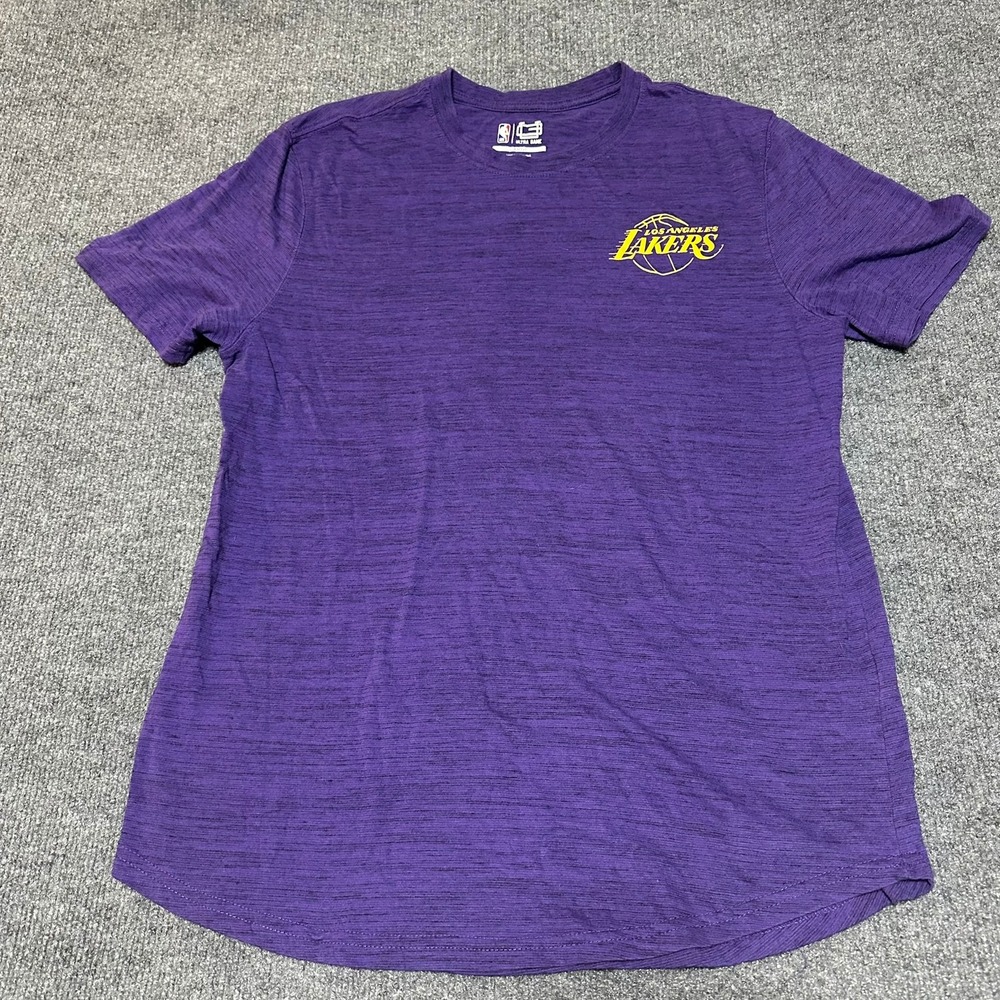 NBA Los Angeles Lakers Ultra Game Purple Space Dye T-Shirt Mens Large